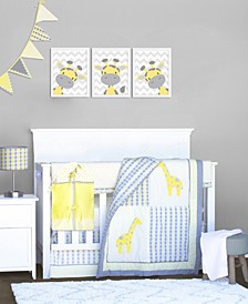 Argyle Giraffe Crib Bedding Set