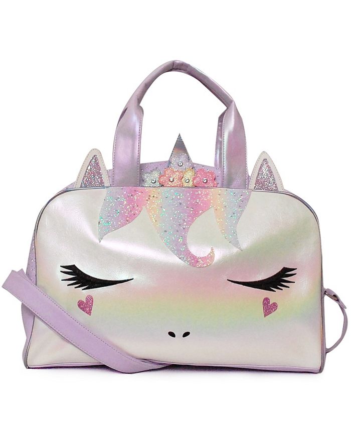 OMG! Accessories Little Girls Flower Crown Miss Gwen Unicorn Duffle Bag -  Macy's