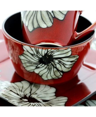 Winter Bloom 16 Pc. Dinnerware Set, Service for 4