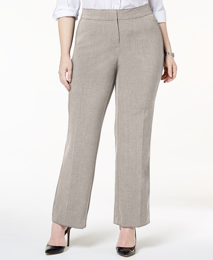 JM Collection Regular and Short Length Curvy-Fit Straight-Leg Pants,  Created for Macy's - Macy's