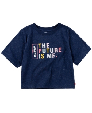 Levi's Big Girls Nep Jersey Cropped T-Shirt