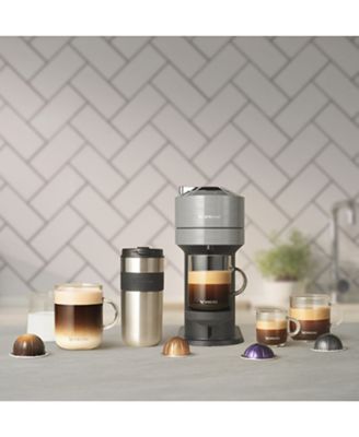 Vertuo Next Deluxe Coffee and Espresso Machine by De'Longhi, Chrome with Aeroccino Milk Frother