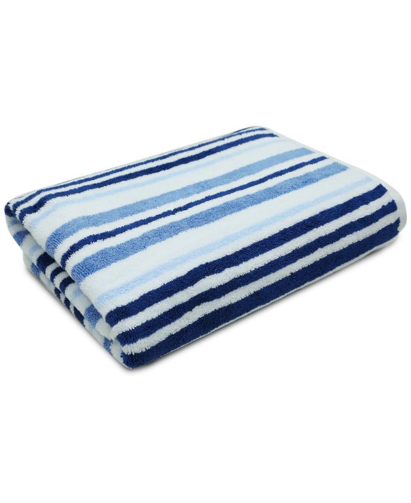 Charter Club Elite Cotton TriStripe 30" x 56" Bath Towel, Created for