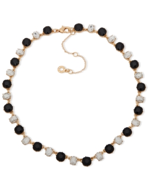 image of Anne Klein Gold-Tone Stone All-Around Statement Necklace, 16