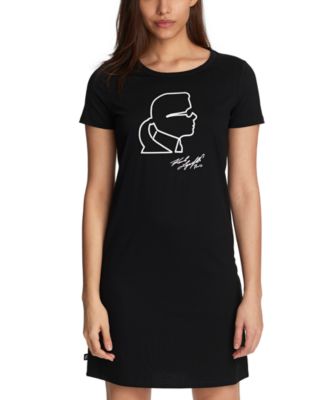 Karl Lagerfeld Paris Karl Lagerfeld Cameo T-Shirt Dress - Macy's