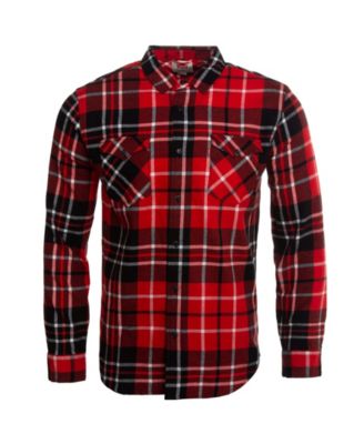 levi's red flannel shirt