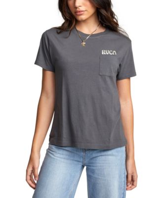 RVCA - Juniors' Tourist Trap Cotton Graphic T-Shirt