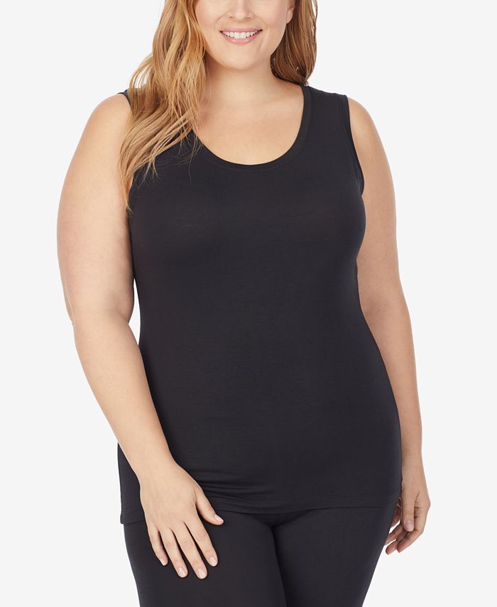 Cuddl Duds Plus Size Softwear With Stretch Reversible Tank Top ...