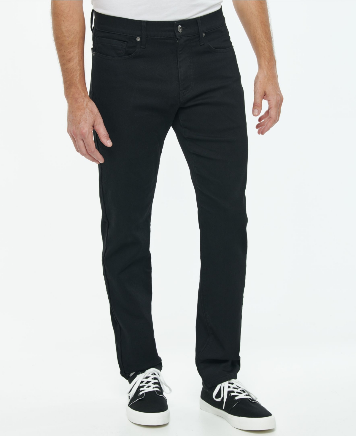 Men's Maximum Comfort Flex Skinny-Fit Knit Jean - Black Rinse