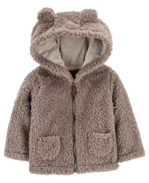 image of Carter-s Baby Boy Hooded Sherpa Jacket