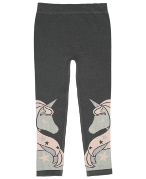 image of Epic Threads Little Girls Unicorn Leg Graphic Knit Sweater Legging