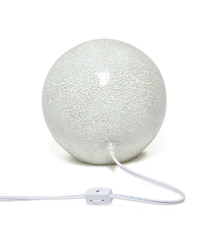 Simple Designs 1 Light Mosaic Stone Ball Table Lamp Macy's