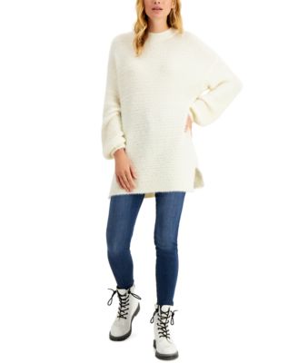 Sun + Moon - Balloon-Sleeve Tunic Sweater