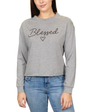 image of Rebellious One Juniors- Blessed Long-Sleeved Graphic T-Shirt