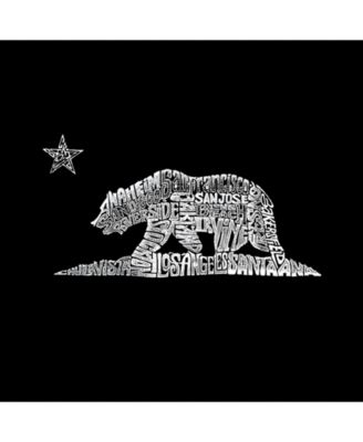 Men's Word Art California Bear Crewneck Sweatshirt