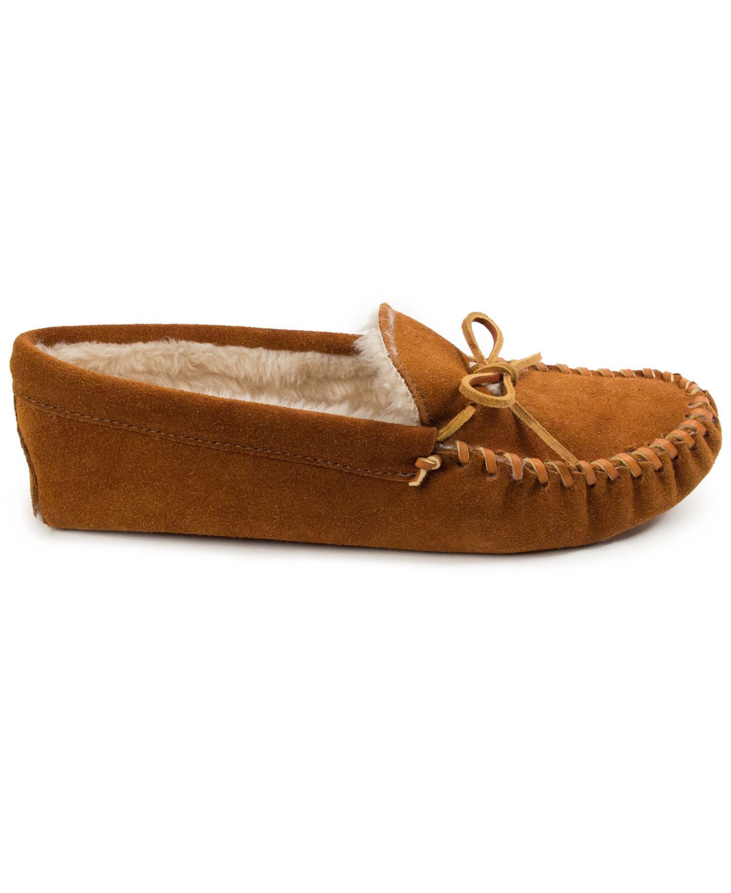 Мужские тапочки Minnetonka Pile Lined Soft Sole Slippers, цвет: Коричневый — фото 2