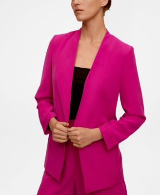 pink blazer mango