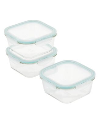 Lock n Lock - Purely Better Glass 6-Pc. Rectangular Food Storage Containers, 20-Oz.