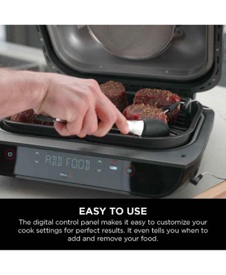 Foodi™ Smart XL 6-in-1 Indoor Grill with 4-Quart Air Fryer, Roast, Bake, Dehydrate, Broil, and Smart Cook System, FG551