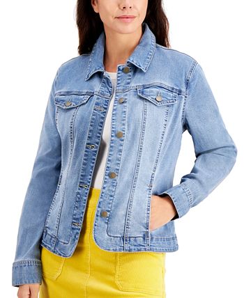 Charter Club Women's Denim Jacket, Created for Macy's & Reviews ...