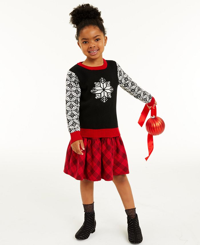 Girls snowflake top sweater