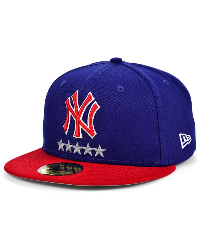 New Era New York Yankees Red White Blue 59FIFTY Cap - Macy's