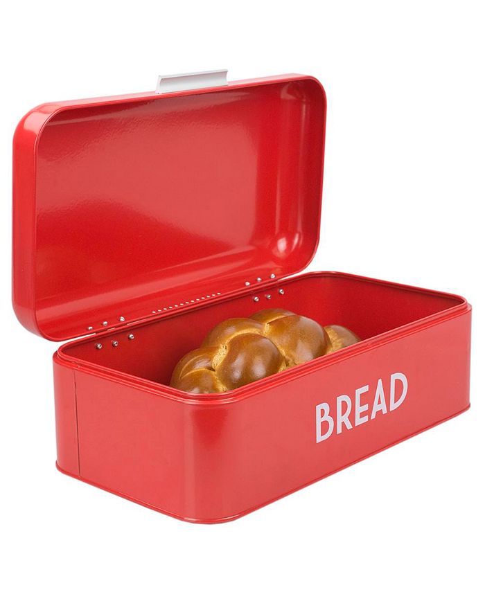 Home Basics Metal Bread Box with Lid Macy's