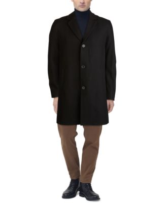 Cole Haan Men's Melton Classic-Fit Topcoat - Macy's