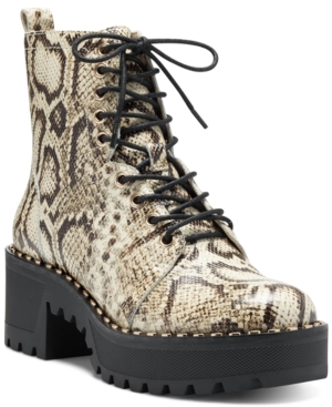 image of Vince Camuto Women-s Mecale Lug Sole Combat Booties Women-s Shoes
