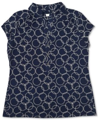 Charter Club - Printed Polo Top
