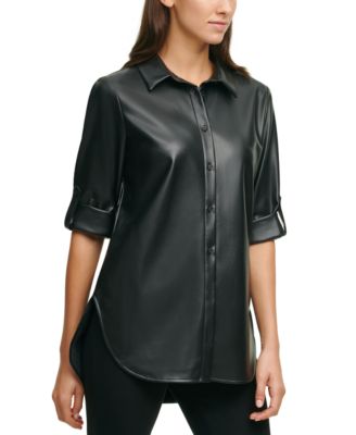 calvin klein tunic blouse