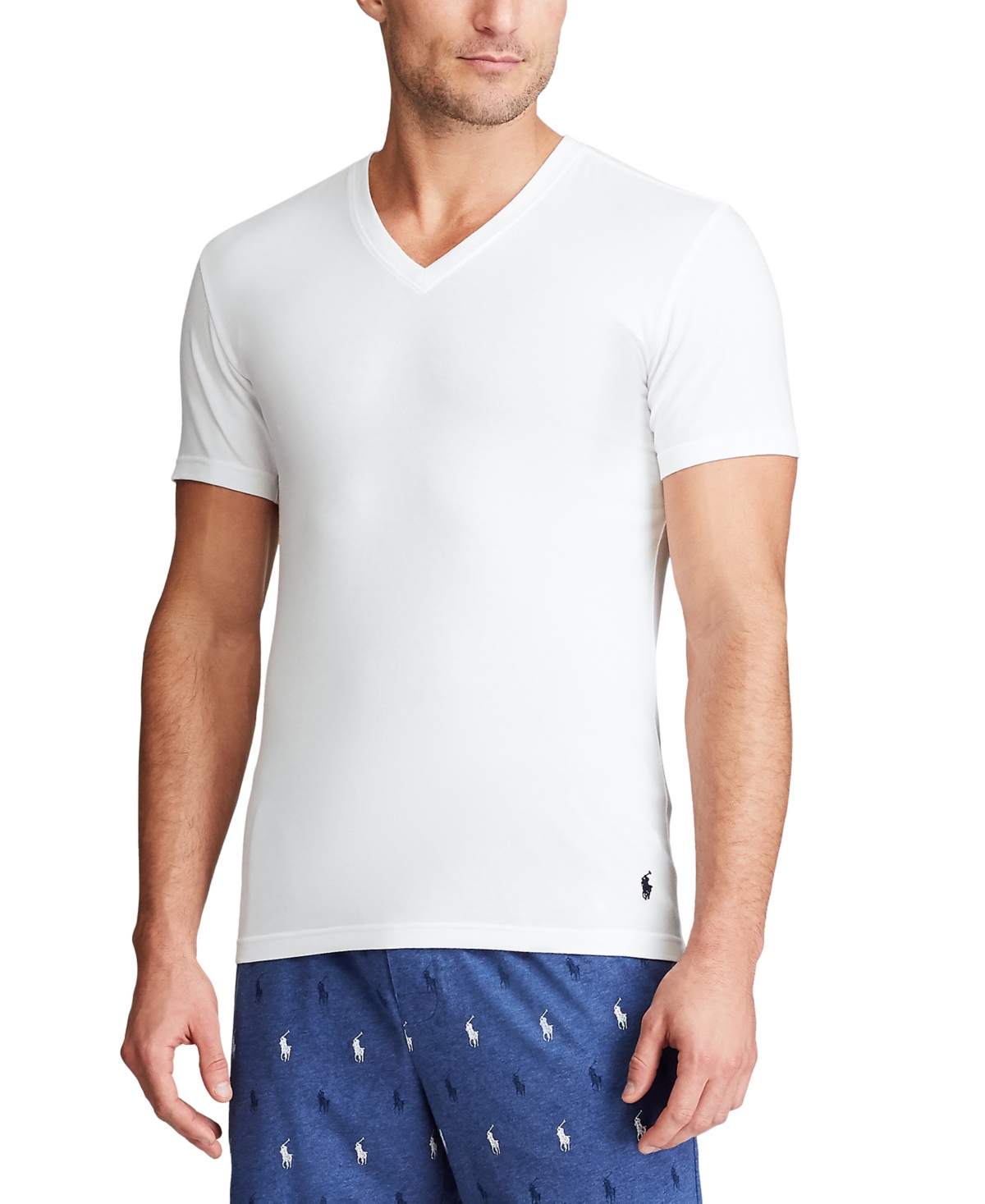 Polo Ralph Lauren Men's 3-pack Slim-fit Stretch V-neck Undershirts In Tan