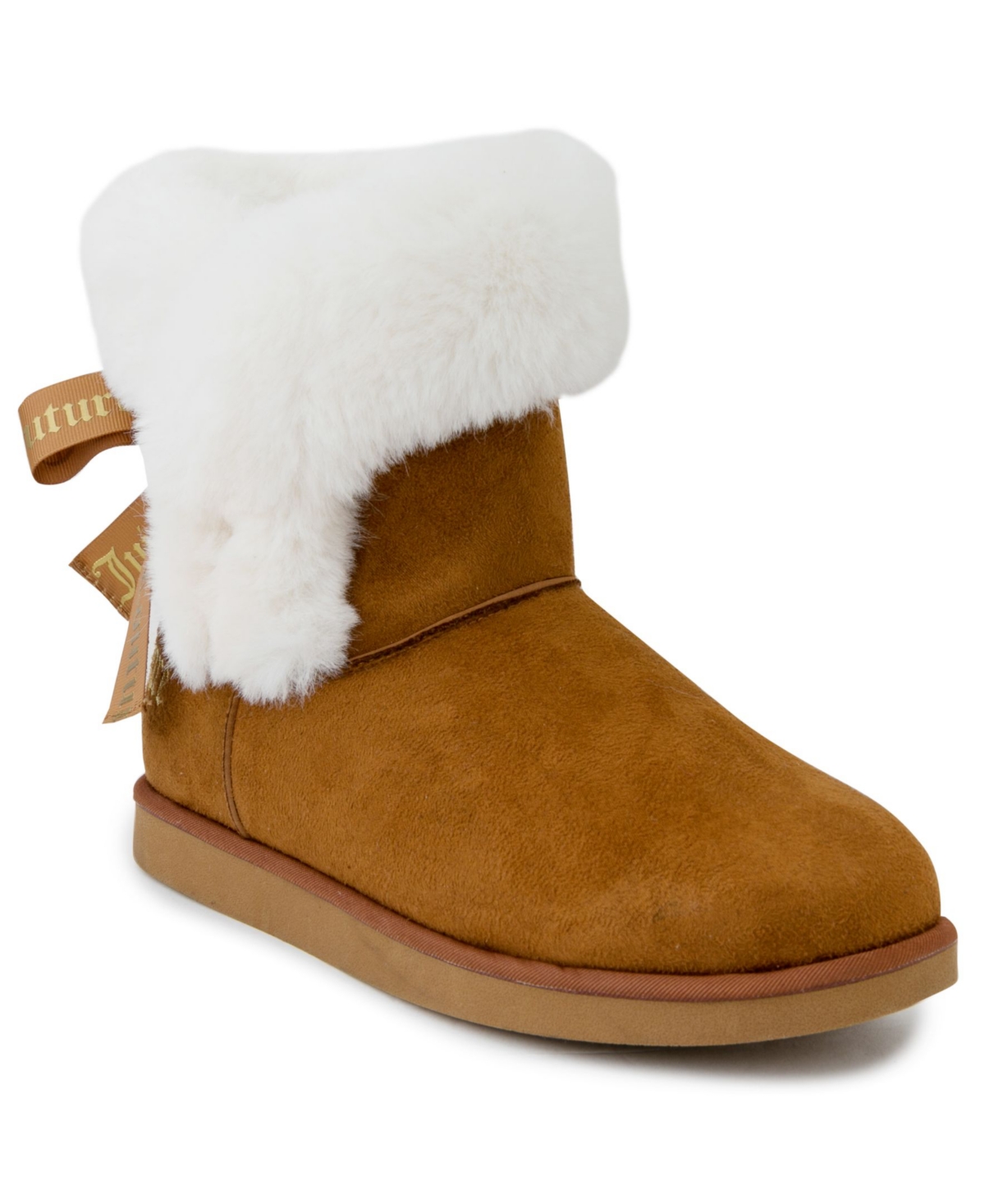 Shop Juicy Couture Women's King Winter Boots In Brown Suede,faux Fur