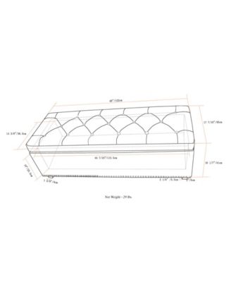 Hamilton Traditional Rectangle Storage Ottoman