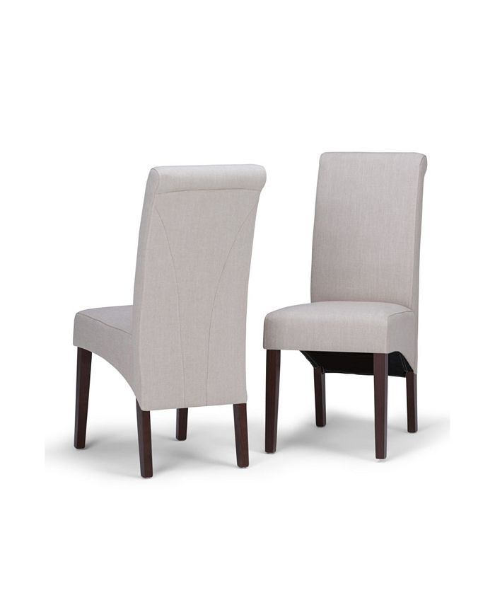Simpli Home Avalon Deluxe Parson Dining Chair Set of 2 Macy s