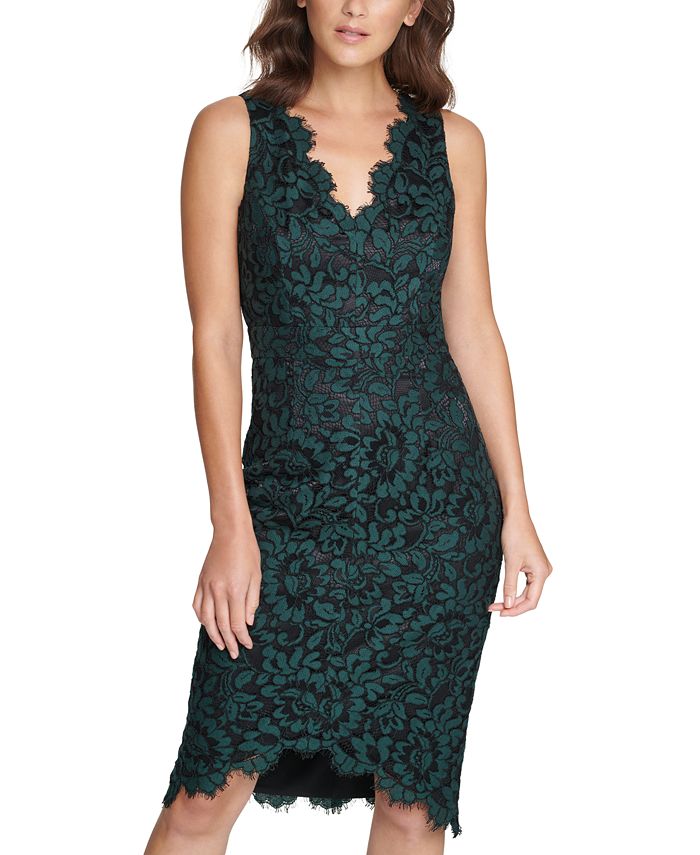 Eliza j green lace dress sale