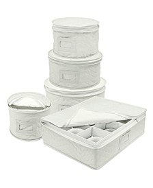 Dinnerware Storage 5-Piece Set for Protecting or Transporting Dinnerware  