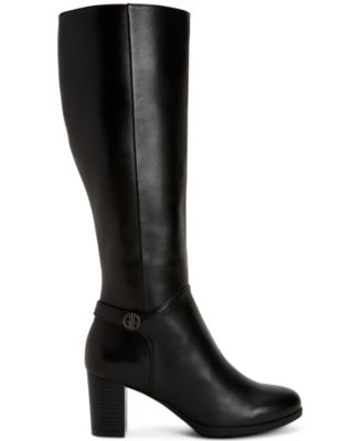 macys long black boots