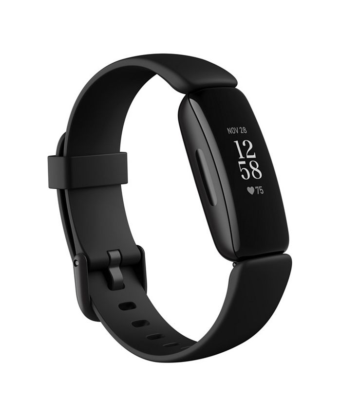 Fitbit Inspire 2 Black Strap Smart Watch 19.5mm - Macy's