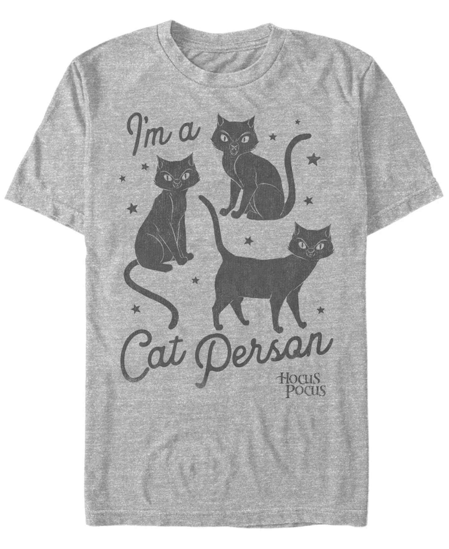 Мужская футболка Fifth Sun Hocus Pocus Cat Person Short Sleeve, цвет: Меланжевый — фото 1