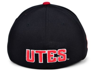 Men's Black Utah Utes Reflex Fitted Hat