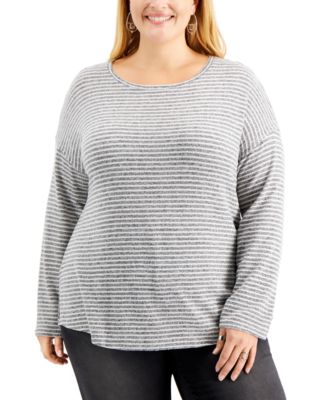 macy's last act plus size tops