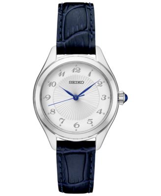 seiko women's leather watches