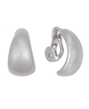 image of The Sak Silver-Tone Button Clip Earrings