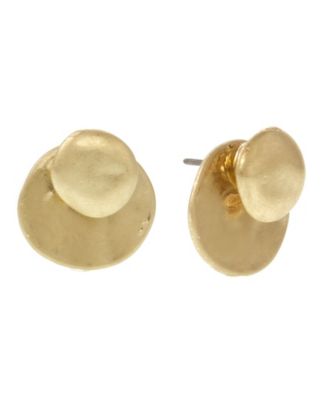 The Sak Gold-Tone Button Earrings - Macy's