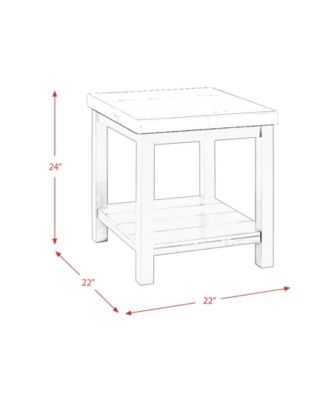 Evie Square End Table