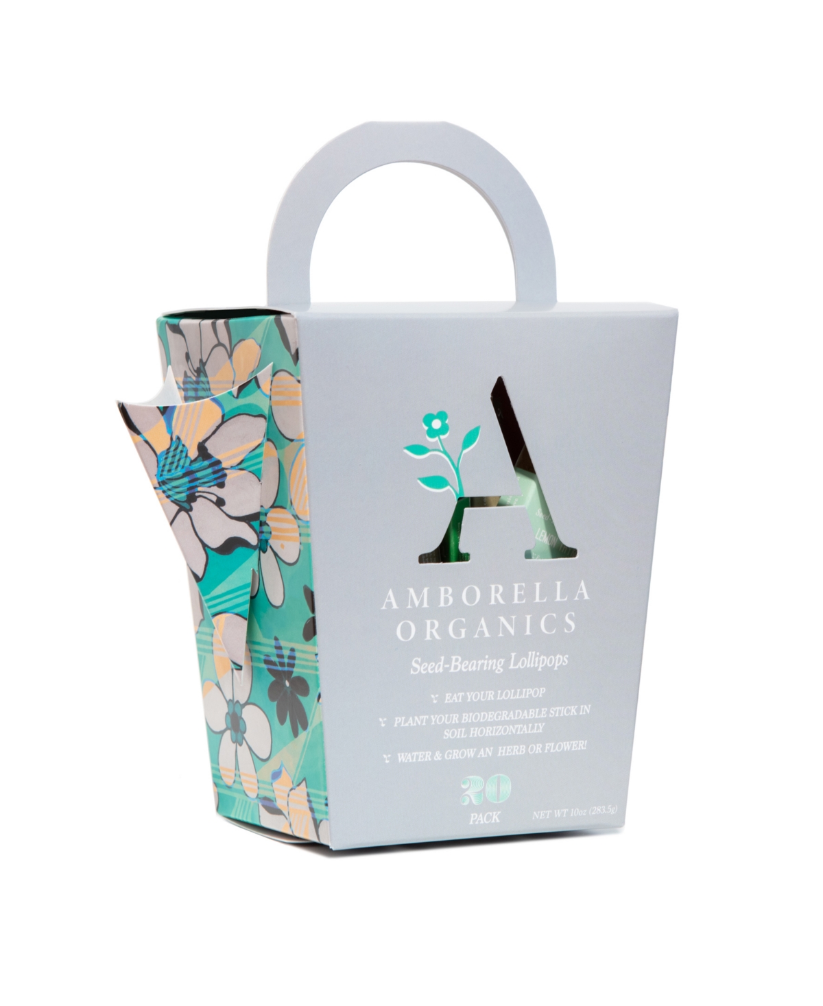 Amborella Organics Watering Can-dy Lollipop Gift, 20 Seed-bearing Lollipops In Multi