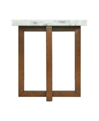 Meyers Marble Square End Table