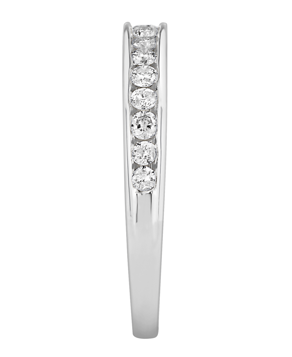 Certified Diamond Channel Band 1/4 ct. t.w. in 14k White or Yellow Gold