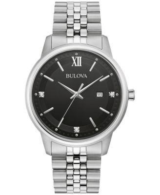 Macy's bulova diamond watch hotsell